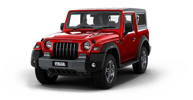 Mahindra Thar off-road SUV, dealer product shot