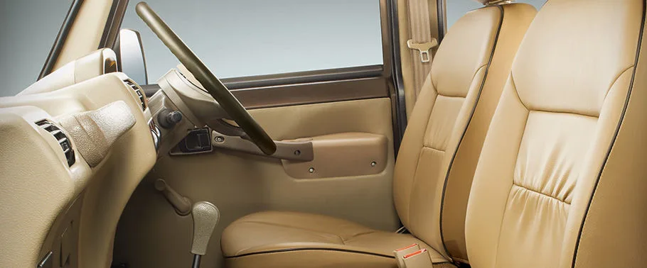 Bolero Camper steering wheel and front seats