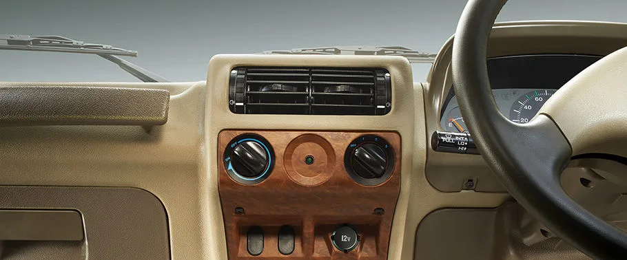 Bolero Camper centre console and AC controls