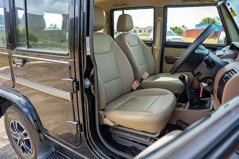 Bolero front seats