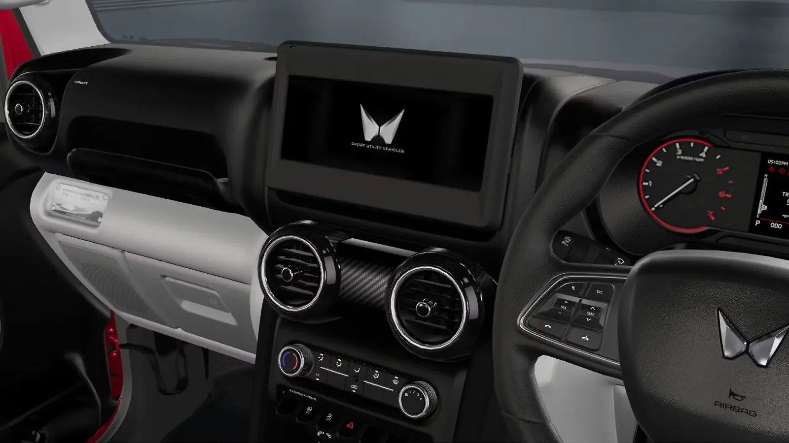 Thar Roxx infotainment system