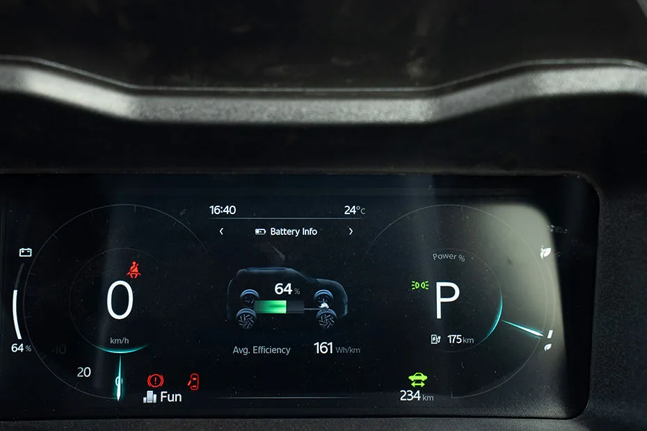 XUV 3XO EV instrument cluster