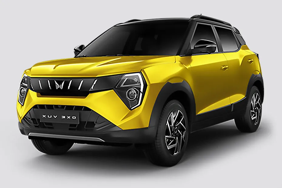XUV 3XO, front three-quarter styling